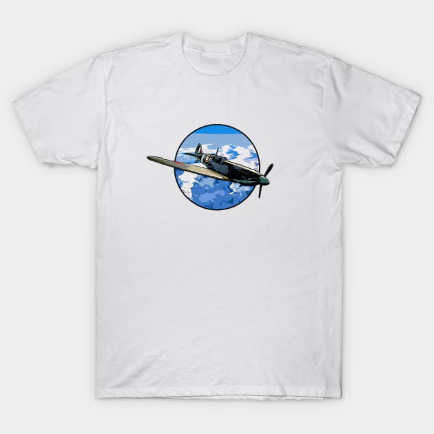 Spitfire! T-Shirt by LordNeckbeard